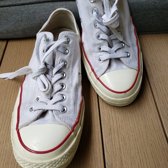 EUC CTAS Converse vintage old school canvas low top white 162065C (10M - 12W) - Picture 8 of 9
